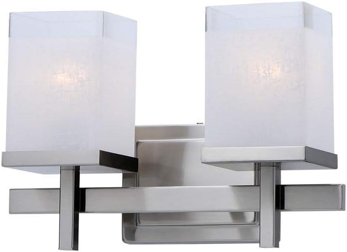 Maxim Tetra-2 Light Bath Vanity-14 Inches Wide by 9 inches high-Satin Nickel Finish