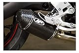 M4 Performance Exhaust Carbon Canister Slip-On compatible with 2014-2020 Yamaha FZ-09 MT-09 YA6914