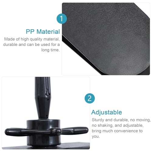 Soporte de maniquí para pelucas con base ligera y clip ajustable de salón 4