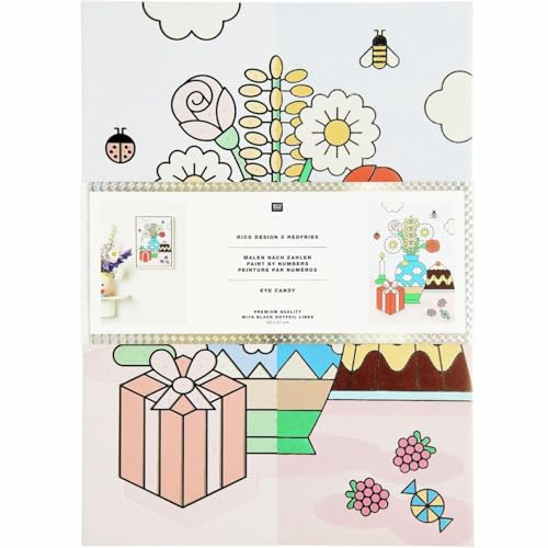Malen nach Zahlen Set, Eye Candy, 26 x 37 cm, FSC 100%