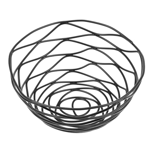 Cabilock Hollow out Snack Basket Metal French Fry Holder Fried Chicken Basket Stylish Design for Restaurants Home Use Space Saving Snack Serving