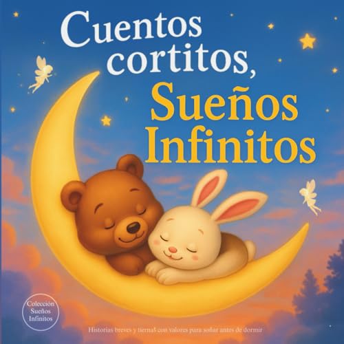 Cuentos cortitos, Sueños Infinitos: Cuentos infantiles 2 a 3 años. Historias breves y tiernas con valores para soñar antes de dormir.