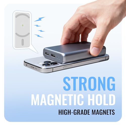 Imán para power bank rectangular y kit de conversión MagSafe para funda de iPhone 16 y 15 4