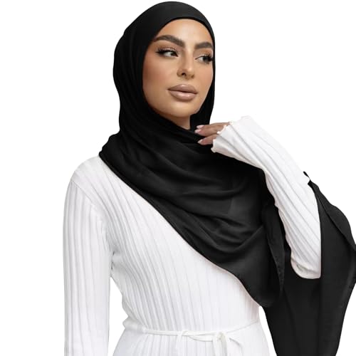 Viscose Hijab Scarf for Women Muslim Cotton Jersey Hijab Fashion Long Scarf Shawls