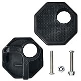 QINGSHENG 4sets Outdoor Folding Chair Replacement Foot with Screws,Black Upper Corner Repair Part for Fishing Chair Camping Chair,Portable Chair Accessories(14mm Hole Diameter)
