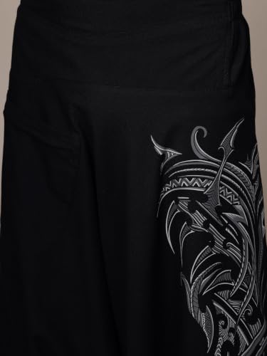 Image of The Veshti Company Printed Harem Pants for Men's Cotton Hippie Style Baggy Boho Yoga Pajama Pant with Pocket