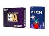 Glop Pack Mimika + Alien | Juegos de Mesa Adulto y Niños +8 años | Juegos de Cartas Familiares y Divertidos | Regalos Originales para Niños y Niñas | Caja Compacta