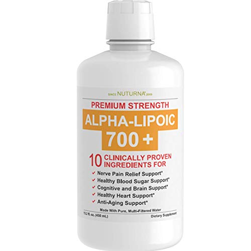 Alpha Lipoic Acid 700 mg Liquid Formula - Nerve Pain Support Supplement