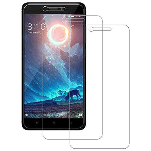 Cristal Templado Xiaomi Redmi Note 4/Note 4X, POOPHUNS 2-Unidades Protector de Pantalla Cristal Vidrio Templado Premium para Xiaomi Redmi Note 4/Note 4X 9H Vidrio No se despega uellas dactilares libre