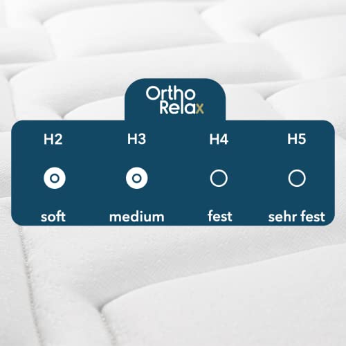 Boxspringmatratze Ortho-Relax 140×200 cm für optimalen Schlafkomfort