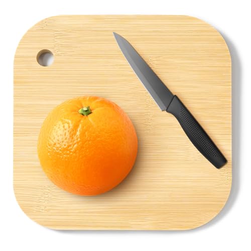 LorisArm Small Bamboo Wood Cutting Board 8'Mini Lightweight Wooden chopping boards for Fruit...