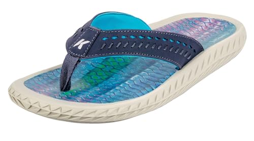 Image of Korkers Women's Fish Flip Sandals Tarpon w /Fixed Kling-On Deck Soles