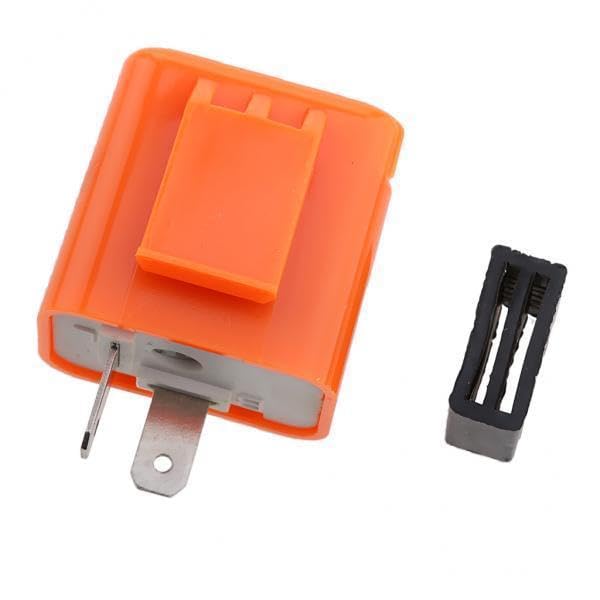 Club Bollywood® 3x2 Pin Speed Adjustable LED Flasher Relay Fix Motorcycle Turn Signal Hyper-image-6