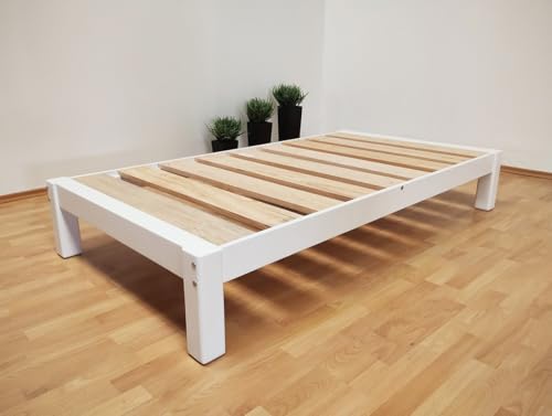 Reviews de Bases para Cama de Madera Economicas más recomendados. 44 Muebles GM Base para Cama Individual Tradicional Desarmable Madera de Pino con Laca Color Blanco