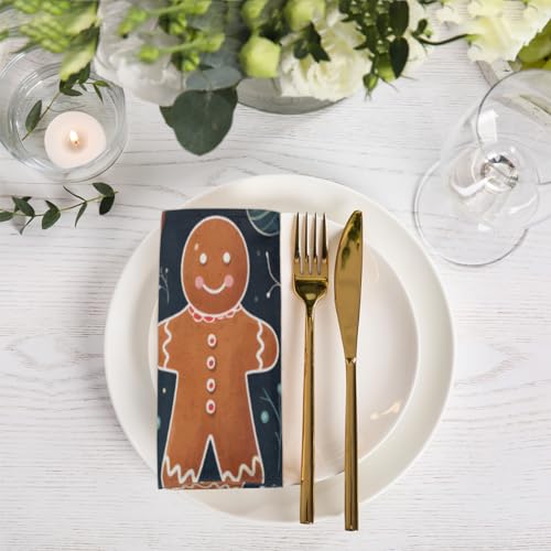 Set de 6 servilletas de tela 50.5x50.5 cm multicolor miniatura 6
