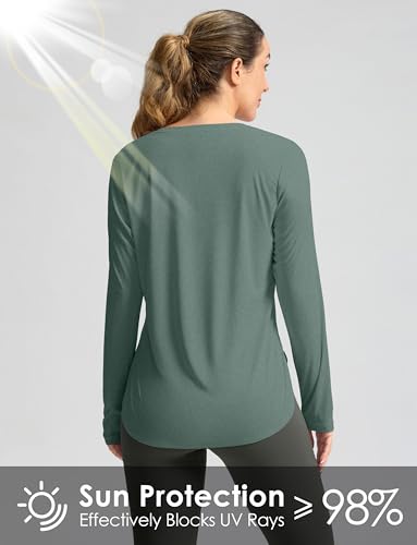 Image of Women's Sun Shirts UPF 50+ Long Sleeve UV Protection Shirt Lightweight Quick Dry Workout Hiking Tops for Women