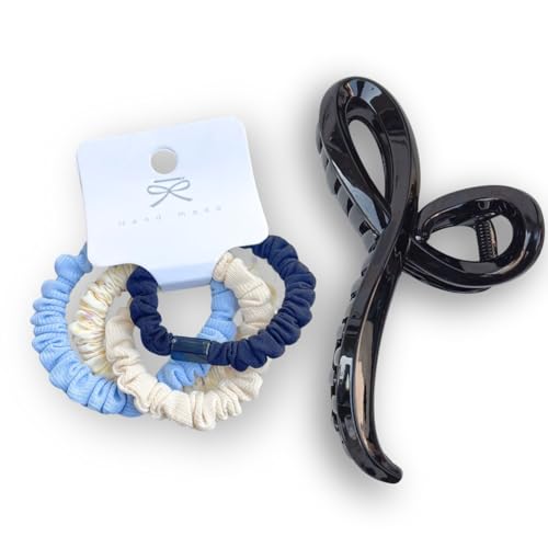 FHF ��^�o���X�N���b�v & �f�U�C�i�[���o�[�o���h 4�{ ���f�B�[�X �K�[���Y ? �w�A�N���b�v 13 x 6cm ? ��������ׂ����p�̃X�^�C���b�V���ȃw�A�A�N�Z�T���[, 1 count (Pack of 5)