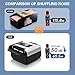 Nileole 2 Decks Quiet & Rechargeable Card Shuffler, 2000 MAh Rapid Shuffling Automatic Electric Shuffler for Casino Card Game, Poker, Phase 10, Blackjack, Texas Hold'em, Home Card Games