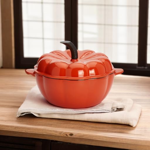 Denmark Tools For Cooks Enameled Cast Iron Pumpkin Dutch Oven, 2 Denmark Tools For Cooks Enameled Cast Iron Pumpkin Dutch Oven, 2