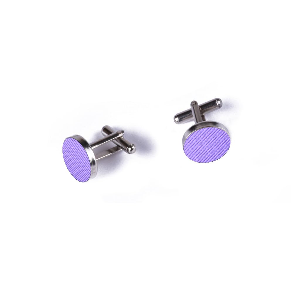 Image of GUSLESON 3.15 inch(8cm) Solid Color Necktie and Pocket Square Cufflinks Sets For Men + Gift Box