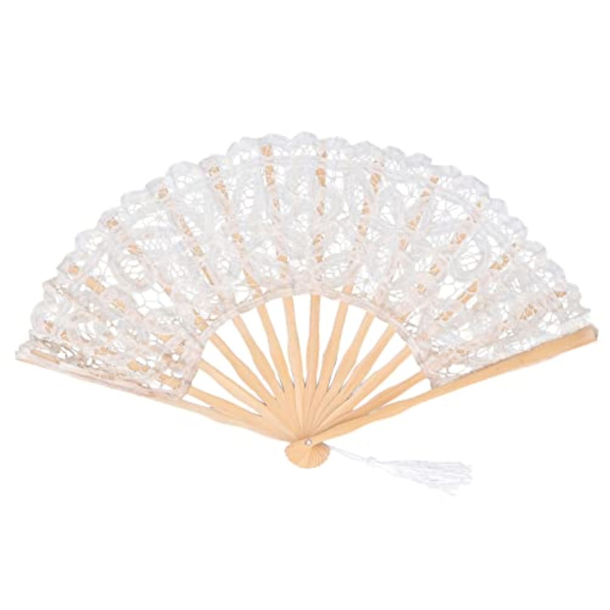 Exquisite Workmanship Lightweight Bamboo Fan with Tassel