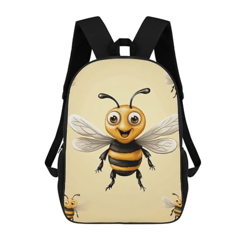 Bee Backpack for Men Women, Heavy Duty Backpack Large Capacity, Durable Lightweight Travel Daypack