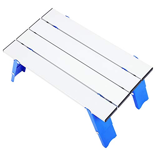 Portal Compact Folding Side Camping Table, Roll Up Adjustable Portable Utility Table