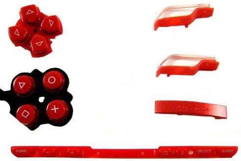 OSTENT Full Housing Shell Faceplate Case Part Replacement for Sony PSP 2000 Color Red