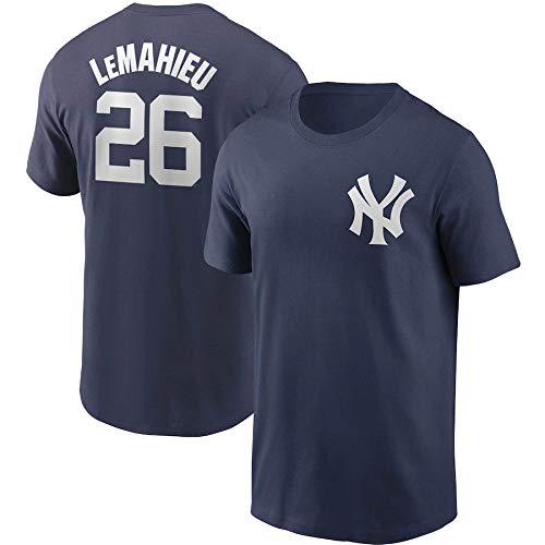 [Farstyle] �����L�[�X DJ.�����C�� T�V���c ���� �싅 �V���c �w��26 DJ.LeMahieu �����V���c MLB �L�O�V���c �����Y �g���[�j���O �j�����p ���K �ʋ� ��l�p ����� (3XL) [���s�A���i]