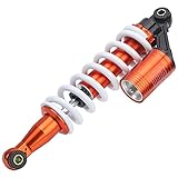 Amplia gama de aplicaciones: amortiguador de suspensión trasera universal, reemplaza muchas otras bicicletas con tamaño y peso similares.Con alto grado de precisión, adecuado para vehículos todo terreno, motos de cross, todoterreno, motocicletas, karts, etc.Es muy adecuado con tu carro.
