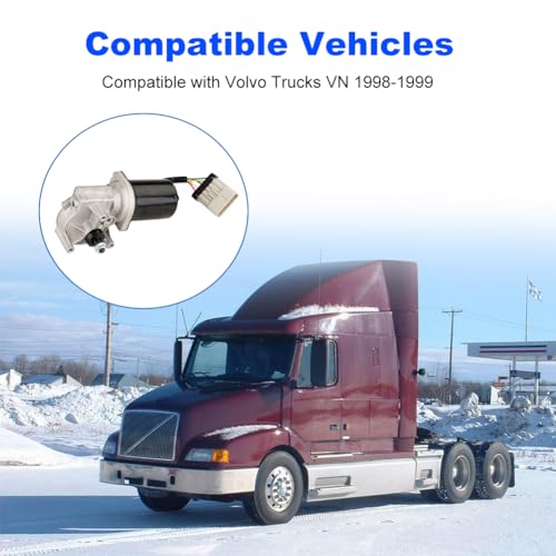Image of Front Windshield Wiper Motor Compatible with Volvo Trucks VN 98-99