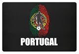Generic Hochwertige Fußmatte - WM Portugal Trikot Russland 2018 Für Potugiese Fans Fußball Fingerabdruck National Design
