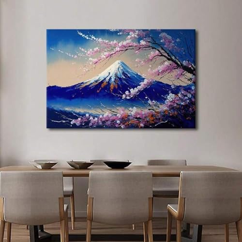 Toile paysage de printemps grand format pour déco de chambre