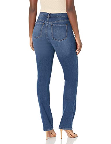 Gloria Vanderbilt Women's Rail Straight Leg High Rise Jean2