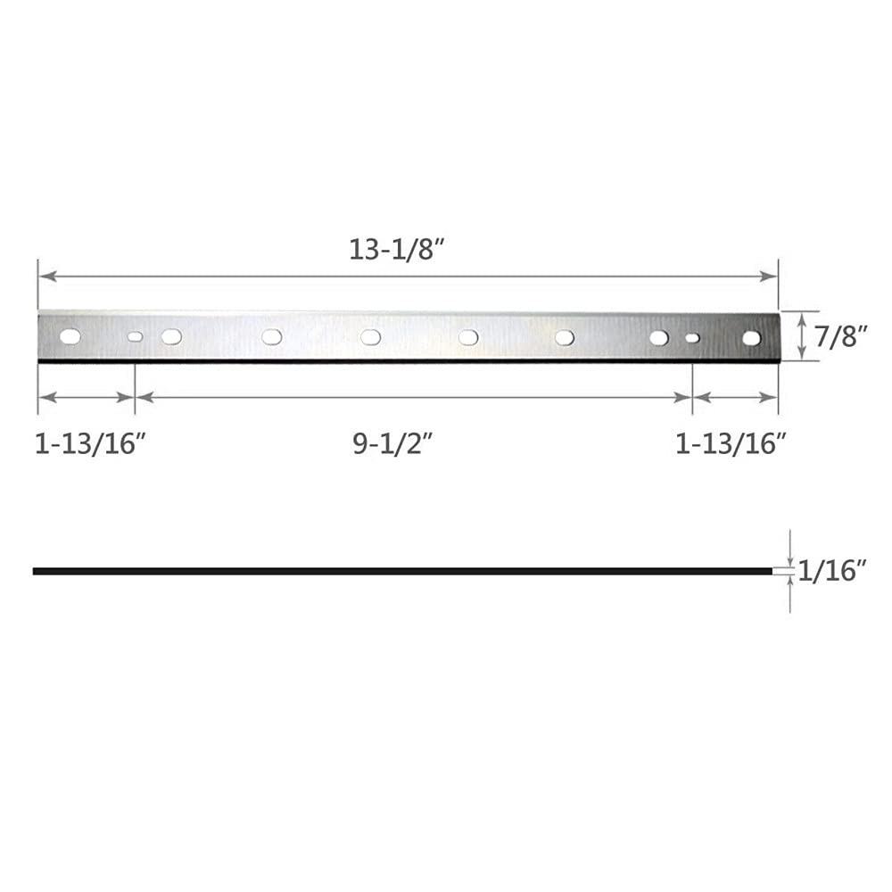 Repuesto de cuchillas cepilladoras de 13 pulgadas para cuchillo cepillador de madera DeWalt DW735 DW735X para carpintería, juego de 3, como se muestra