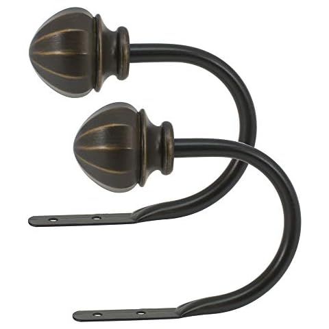 Decopolitan Facet Ball Curtain Holdback Pair, Vintage Bronze Cover