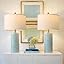 Light Blue - 23'' Ceramic Lamps