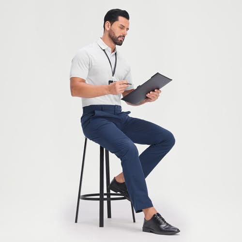 Camiseta polo para hombre de secado rápido con diseño jacquard en rayas, ideal para golf miniatura 6