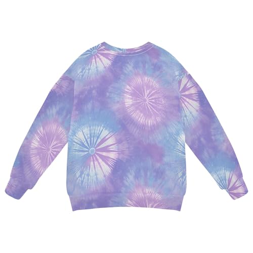 Wudan Purple Pattern Little Girls Hooded Sweatshirt Long Sleeve Kids Hoodies Boys2