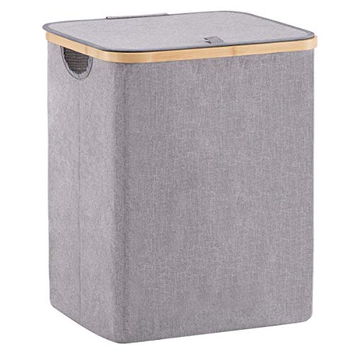 YOUDENOVA 66L Bamboo Laundry Hamper with Lid #TOP29