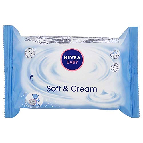 NIVEA BABY Soft & Cream Vochtige Doekjes (12 x 63 Stuks), Voor Zachte Reiniging Van Gevoelige Babyhuid, Met Verzorgende… - Afbeelding 4