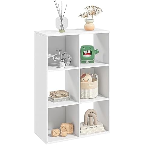 HOMCOM 3-Tier 6 Cubes Storage Unit Cover