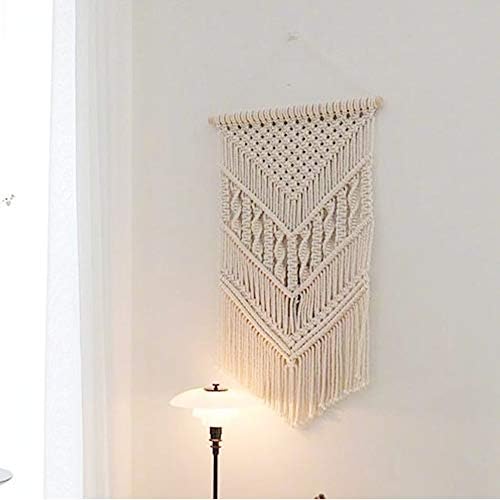 LSHCXMacrame Woven Wall Hanging Tapestry Boho Home Art Decor, 15.7" W x 23.6" L