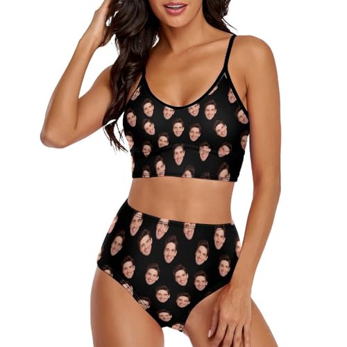 Custom Funny Swimsuit for Women Personalized Bathing Suits with Husband Face Face Bikini for Summer Holiday (BK2139-0430)