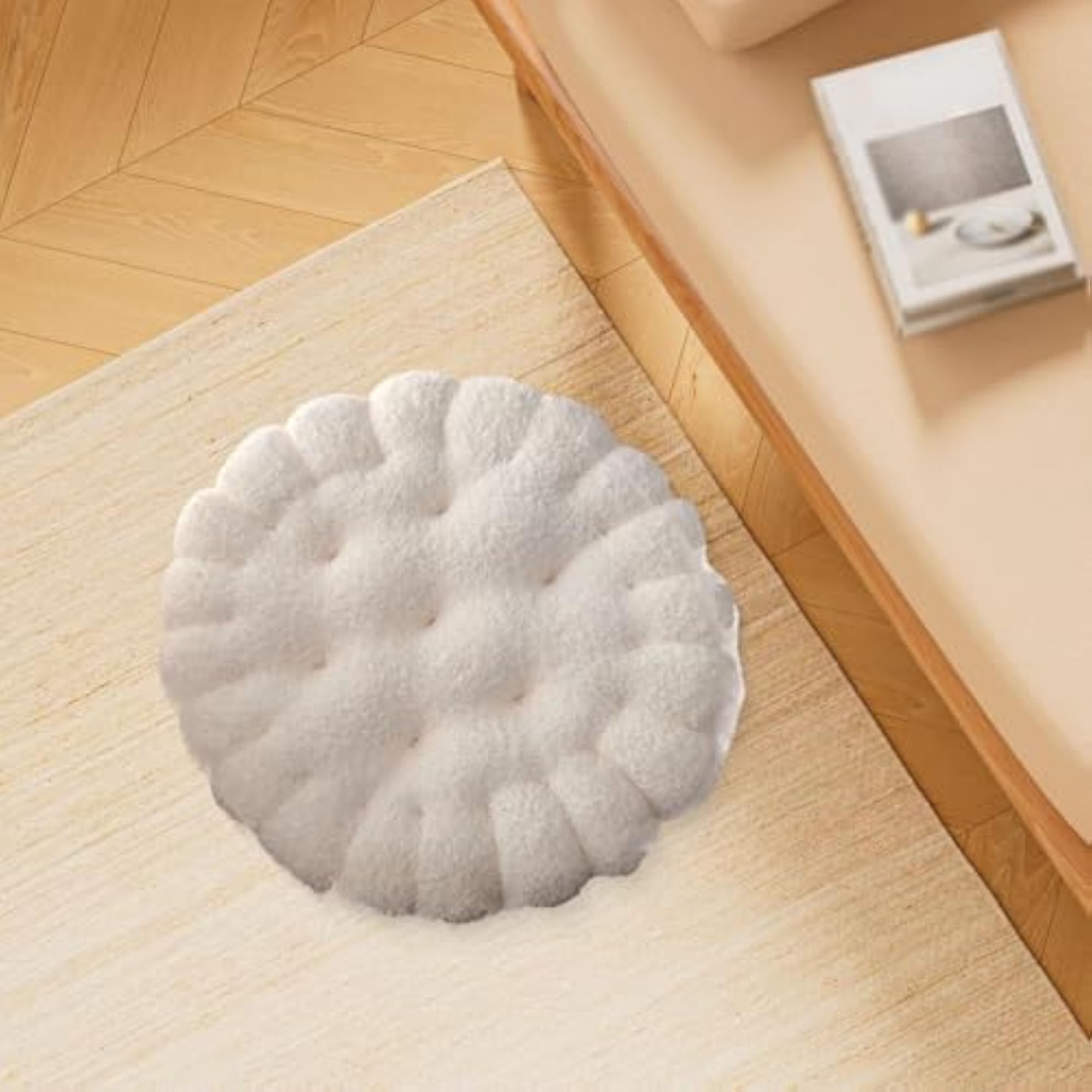 Biscuit Shape Cushion Comfortable Modern Seating Mat for Office Balcony