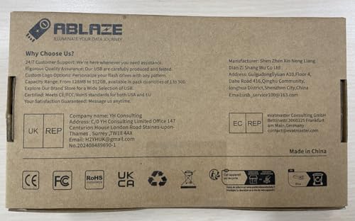 ABLAZE Bulk USB Stick 128MB Pack of 100 Memory Stick 128MB High Speed USB 2.0 Flash Drive Swivel Data Storage for Computers, Cars and TVs(Black,20 Lanyards) - Image 10