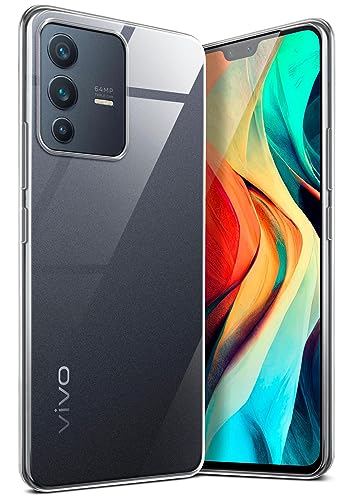 moex für vivo V23 5G Hülle Durchsichtig, Silikon Handyhülle Transparent, Clear Case Ultra Slim, Backcover Schutzhülle Dünn, Silikonhülle Minimalistisch, Aero Case, Klar