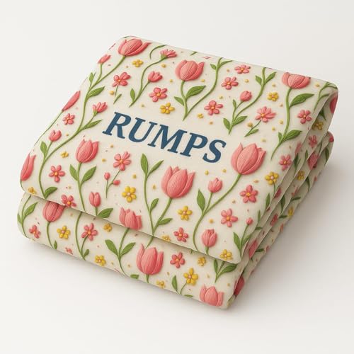 Image of RUMPS 380 TC Premium Heavy Cotton 7D Print Fast Colour Feel Elastic Fitted Floral Bedsheet King Size with 2 Pillow Covers || (RED TUILP, Fitted - 72 inchx78 inch King)