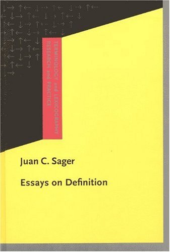 Buy Essays on Definition (TERMINOLOGY AND LEXICOGRAPHY RESEARCH AND PRACTICE) — BookShops.in