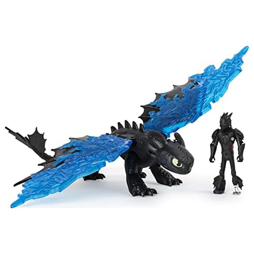DreamWorks Dragons Legends Evolved, Hiccup & Toothless, Dragon with Viking Figure and Accessories